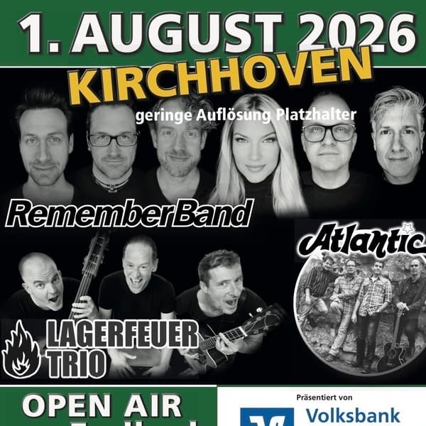 OPEN-AIR-KIRCHHOVEN Am Freibad 01.08.26 in Heinsberg-Kirchhoven, Open-Air am Freibad