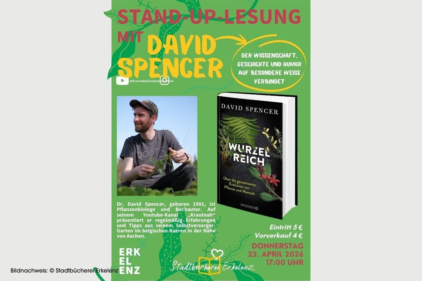 Stand-Up Lesung mit David Spencer