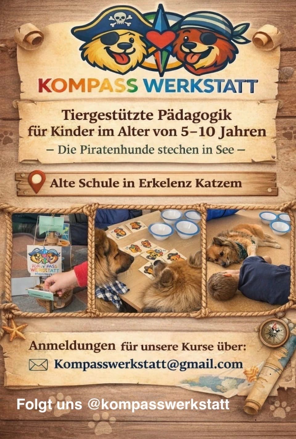 Tiergestützte Kurse für Kinder