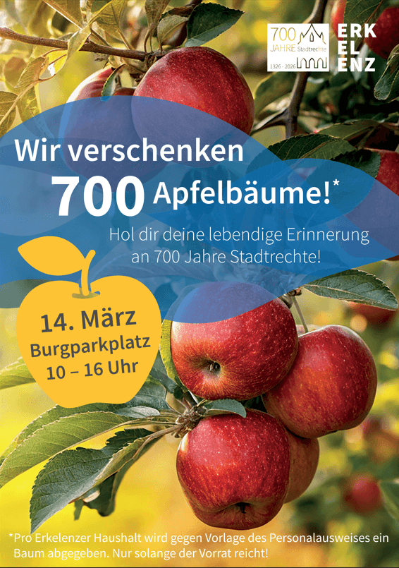 Jubiläums-Apfelbaum - einer von 700!