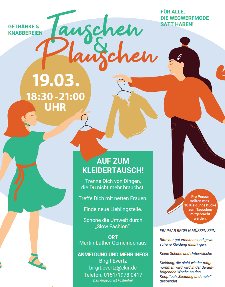 Tauschen & Plauschen - Kleidertauschbörse für Frauen