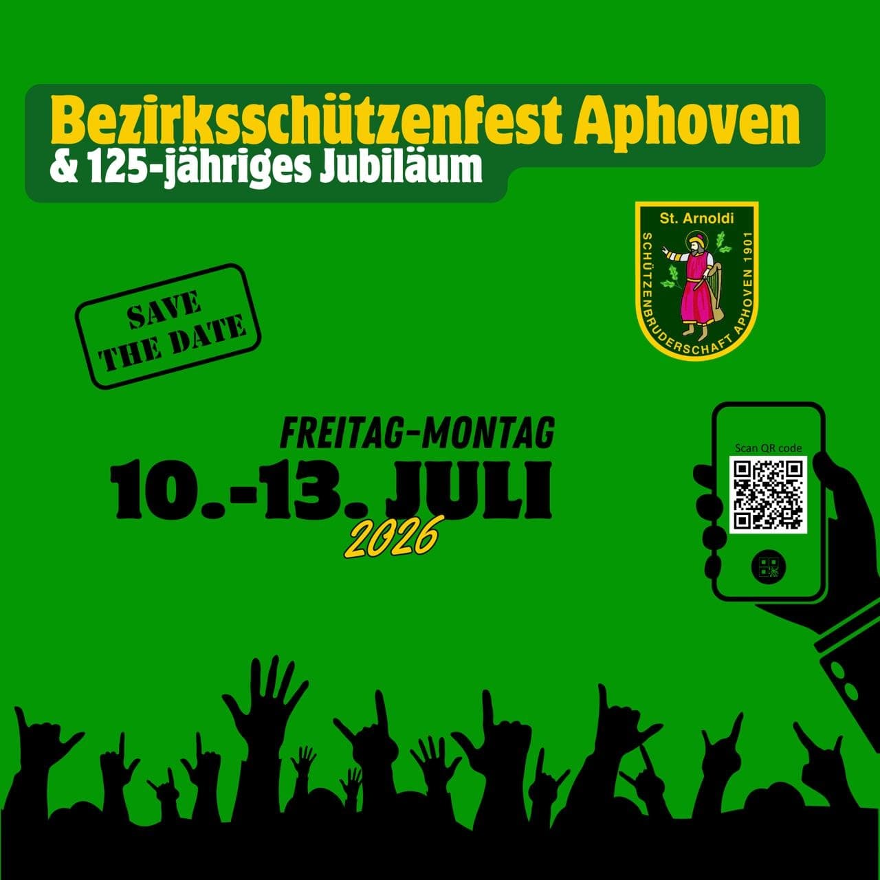 Bezirksschützenfest und 125 jähriges Jubiläum St. Arnoldi Schützenbruderschaft Aphoven e.V.