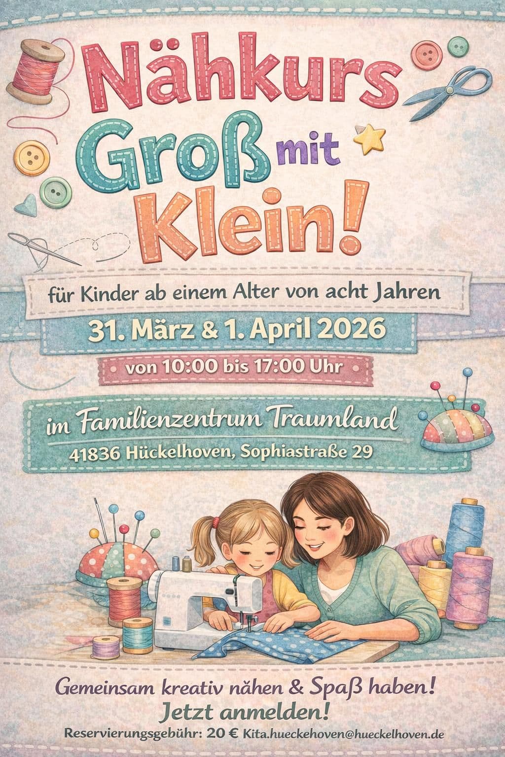 Nähkurs Groß mit Klein