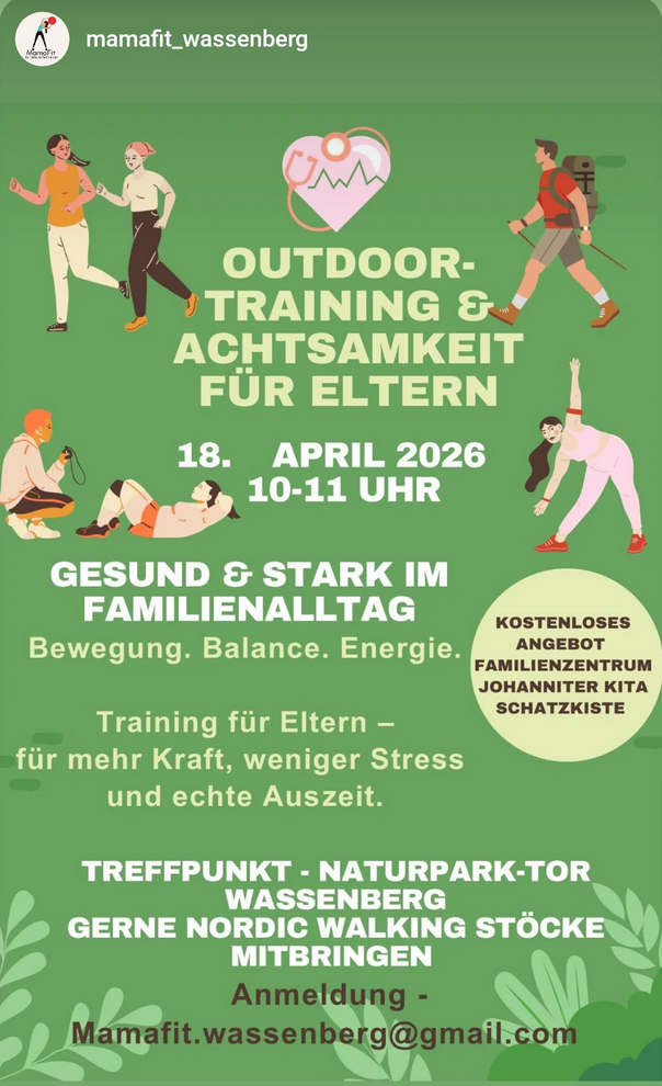 Outdoor Training & Achtsamkeit für Eltern