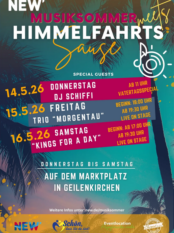 Musiksommer meets Himmelfahrtssause in Geilenkirchen
