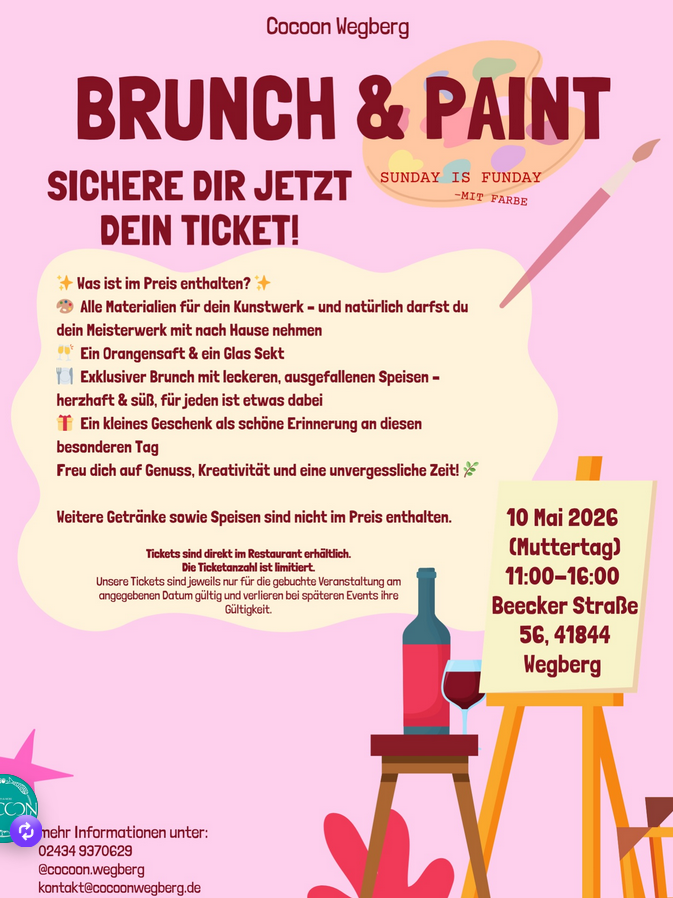 "Brunch & Paint" im Cocoon Wegberg