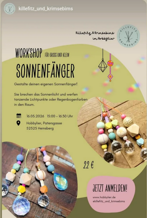 Workshop für Groß und Klein - "Sonnenfänger"