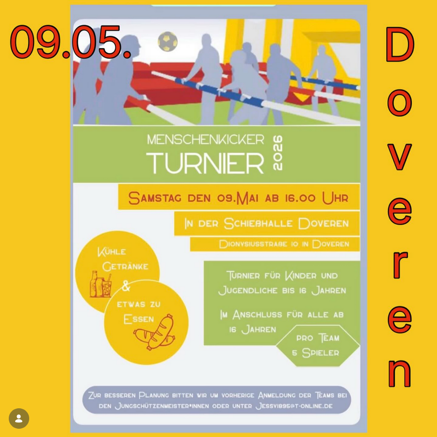 Menschenkickerturnier in Doveren