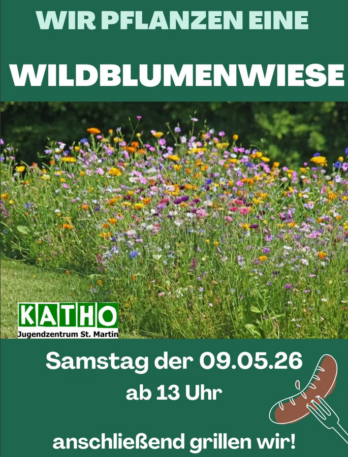 Wir pflanzen eine Wildblumenwiese - KATHO Wegberg