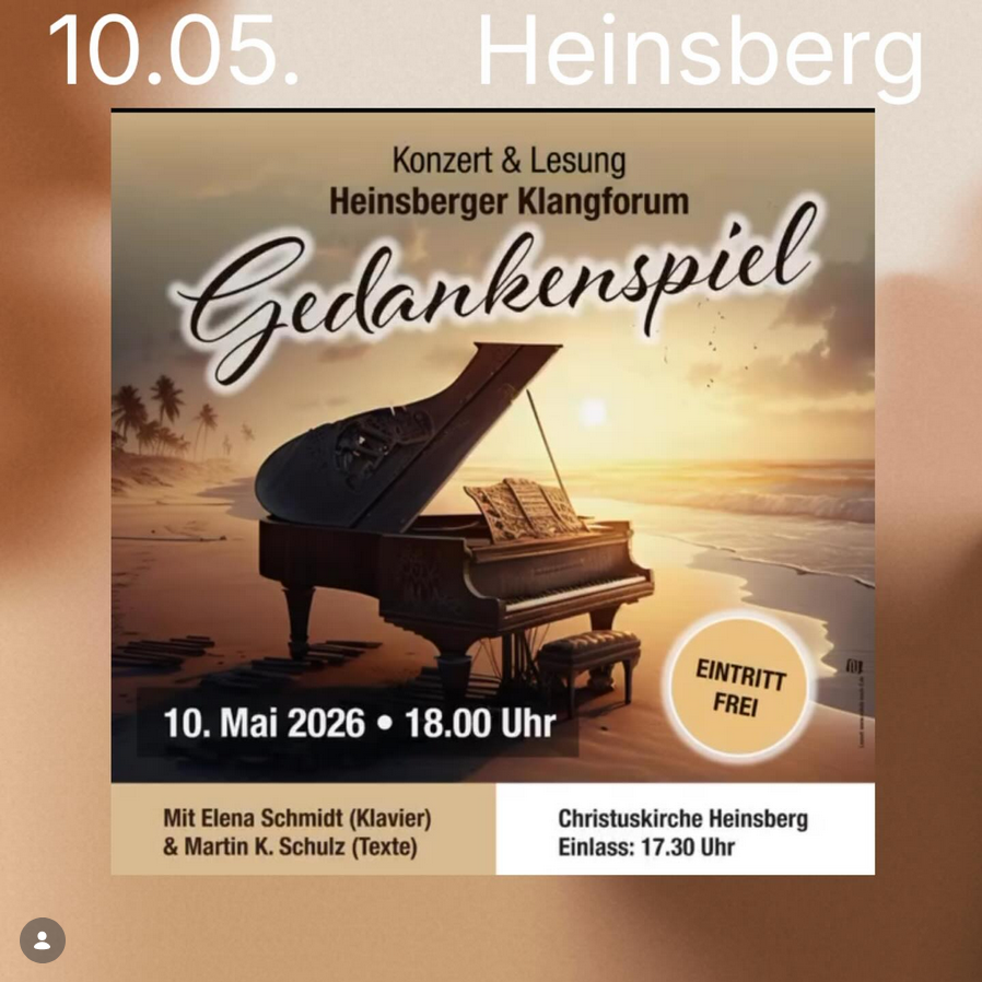 Konzert & Lesung: Gedankenspiel