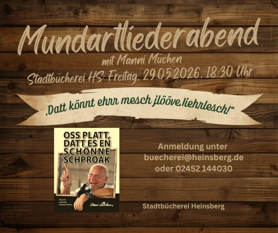 Mundartliederabend mit Manni Müchen